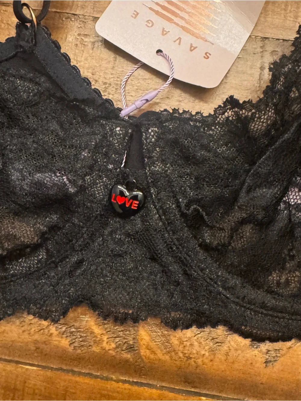 SAVAGE X FENTY Floral Lace Unlined Bra